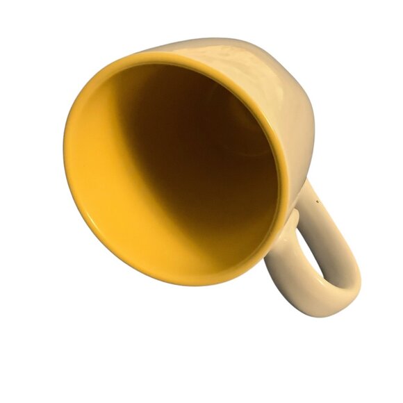 DEMDACO Dean Crouser Spring Cardinal Watercolor Yellow 16 oz. Glossy Stoneware - Picture 6 of 6